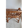 Banquette en rotin circa années 70