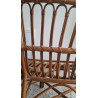 Banquette en rotin circa années 70