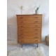 Superbe commode années 60  scandinave - 7 tiroirs
