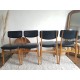 Suite de 4 chaises scandinaves années 60