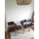 Suite de 4 chaises scandinaves années 60