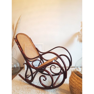 Fauteuil à bascule canné