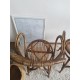 Paire de fauteuils en rotin vintage Audoux -Minet