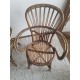 Paire de fauteuils en rotin vintage Audoux -Minet