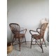 Paire de fauteuils en rotin vintage Audoux -Minet