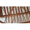 Paire de fauteuils en rotin vintage circa années 70