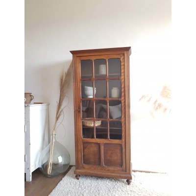 Armoire parisienne vitrée ancienne