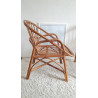 Paire de fauteuils en rotin vintage circa années 70