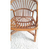 Paire de fauteuils en rotin vintage circa années 70