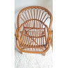 Paire de fauteuils en rotin vintage circa années 70
