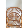 Paire de fauteuils en rotin vintage circa années 70
