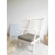Fauteuil scandinave à barreaux années 60