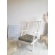 Fauteuil scandinave à barreaux années 60