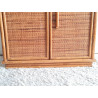 Buffet en rotin vintage circa années 70