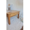 Table basse ancienne esprit table de ferme