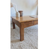 Table basse ancienne esprit table de ferme
