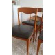 Suite de 6 chaises scandinaves DLG de N.O. Moller