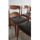 Suite de 6 chaises scandinaves DLG de N.O. Moller