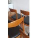 Suite de 6 chaises scandinaves DLG de N.O. Moller