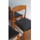 Suite de 6 chaises scandinaves DLG de N.O. Moller