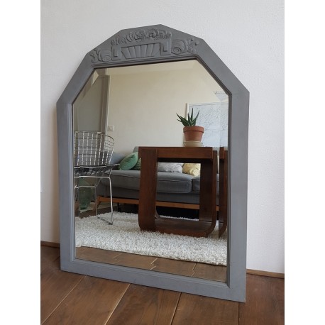 Miroir ancien motif art déco
