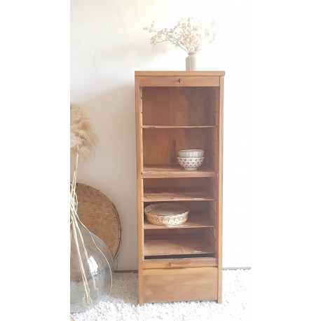 Meuble de métier - classeur à rideaux vintage