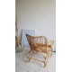 Fauteuil en rotin et osier forme des pieds en huitvintage
