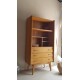 Armoire bibliothèque pieds compas années 60 esprit scandinave
