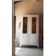 Armoire parisienne vitrée, double portes,ancienne