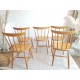 Suite de 4 ou 5 chaises scandinaves Hagafors vintage
