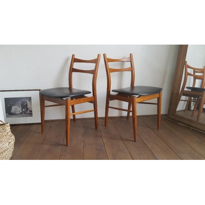 Suite de 4 ou Paires de chaises sandinaves - 1960