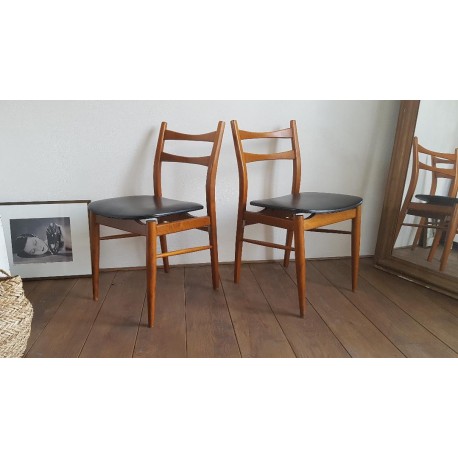 Suite de 4 ou Paires de chaises sandinaves - 1960
