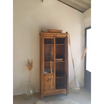 Armoire parisienne vitrée ancienne