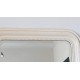 Grand miroir Louis Philippe ancien blanc cassé 142x 88
