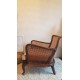 Fauteuil canné Steiner vintage