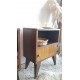 Paire de tables de chevet pieds compascirca 1960