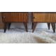 Paire de tables de chevet pieds compascirca 1960