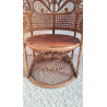 Fauteuil Emmanuelle rotin Peacock vintage
