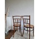 Suite de 4 chaises bistrots cannées Fischel