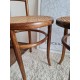 Suite de 4 chaises bistrots cannées Fischel