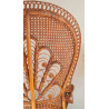 Fauteuil Emmanuelle rotin Peacock vintage