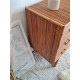 Commode en rotin vintage pieds compas