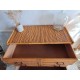 Commode en rotin vintage pieds compas