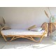 Lit en rotin vintage - banquette