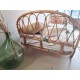 Lit en rotin vintage - banquette