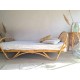 Lit en rotin vintage - banquette
