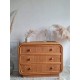 Commode en rotin vintage