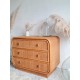 Commode en rotin vintage