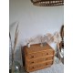 Commode en rotin vintage
