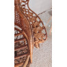 Fauteuil Emmanuelle rotin Peacock vintage